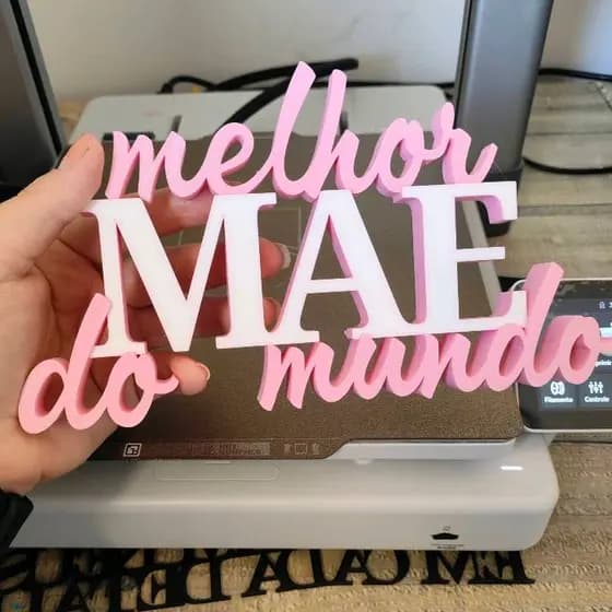 Letreiro Feliz Dia das Mães Decorativo Mesa Presente Criativo Decoração Loja