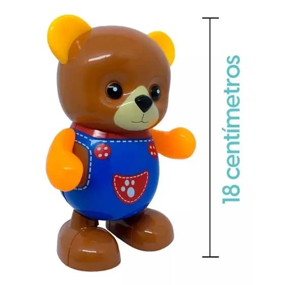 Brinquedo musical Infantil Urso Ursinho dançante com Som E Luz E Movimento Para Crianças -HM YOYS