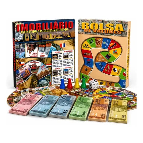 Jogo Imobiliário Bolsa Valores Simulação Mercado Financeiro