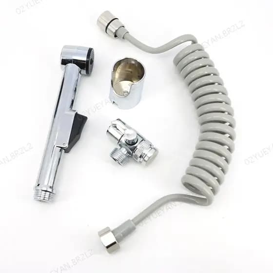ABS Imprensa Handheld Mangueira Spray Cabeça De Chuveiro Toalete Bidé Douche Do Banheiro Auto Limpeza Pulverizador Kit V