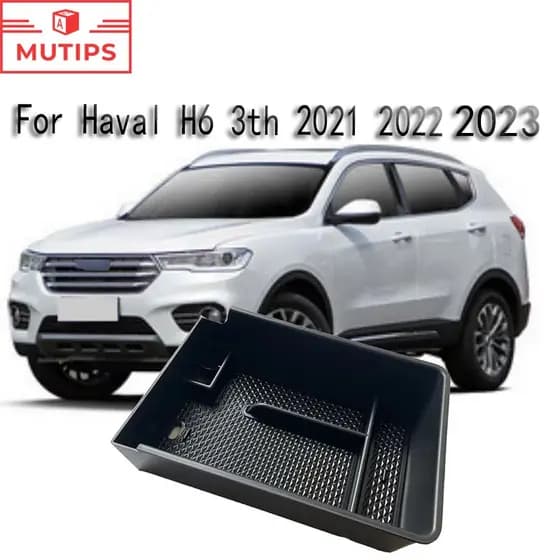 Console Central Do Carro Haval Armrest Caixa De Armazenamento Bandeja Organizadora De Container Para H6 3a Geração 2021 2022 2023