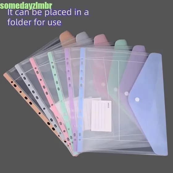 SOMEDAYZL0M Bolsos Para Fichário , Organizador De Arquivos , Bolsa De Arquivo De Folhas Soltas De Alta Capacidade Docume