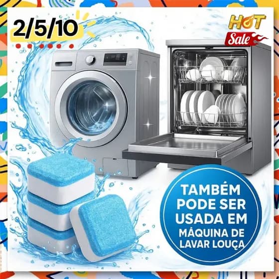 Máquina de lavar roupa Comprimidos de limpeza, Limpeza profunda, Remover sujeira, Lavadora limpa Tambor e banheira