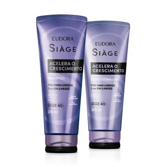 Kit Shampoo e Condicionador Siage Acelera Crescimento Eudora