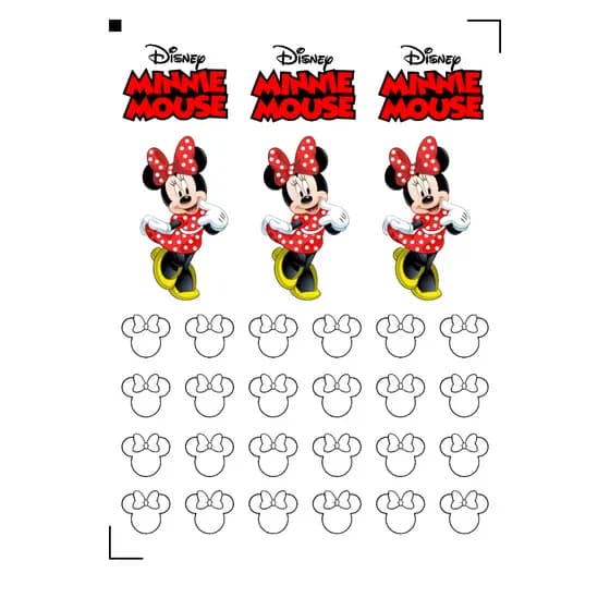 Adesivo Minnie e Mickey Vinil P/ Decoração de Garrafa Térmica à prova d'água IMPERDÍVEL