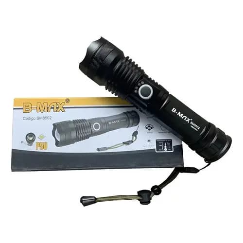 Lanterna Led Tática Militar T9 Potente C/zoom - Recarregável Branco