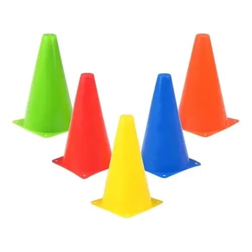Kit 10 Cone 23 cm Agilidade Treinamento Funcional Exercícios
