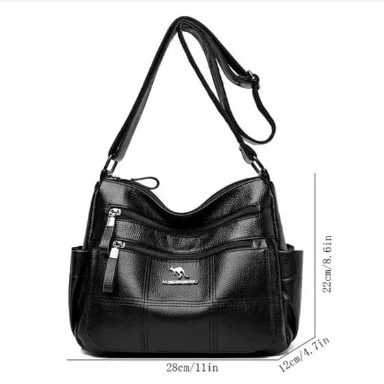 Bolsa Feminina Couro em PU Transversal De Ombro Média Mod 2