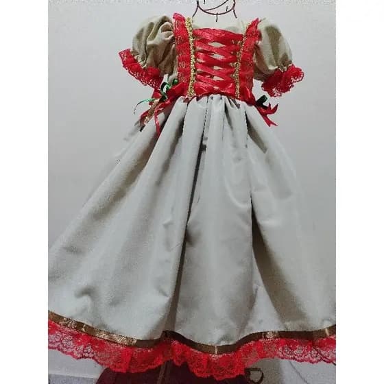 Fantasia infantil Maria bonita/vestido Maria bonita