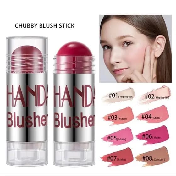 Blush contorno iluminador em stick bastão milk inspiração pigmentado