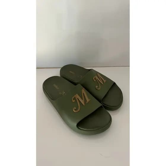 Chinelo Melissa verde masculino sapato sandália