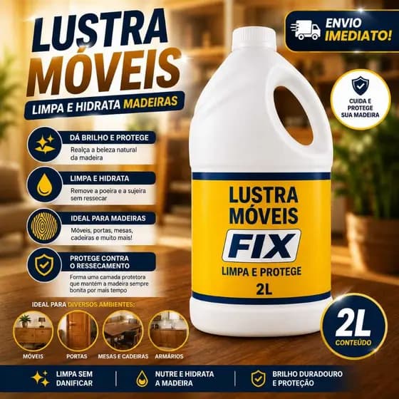 Lustra Móveis Lavanda 2 Litros Hidrata madeira Couro Courino