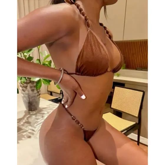 biquíni feminino moda praia 2026 biquíni detalhes pedraria biquíni com regulagem bikini detalhe bolinha