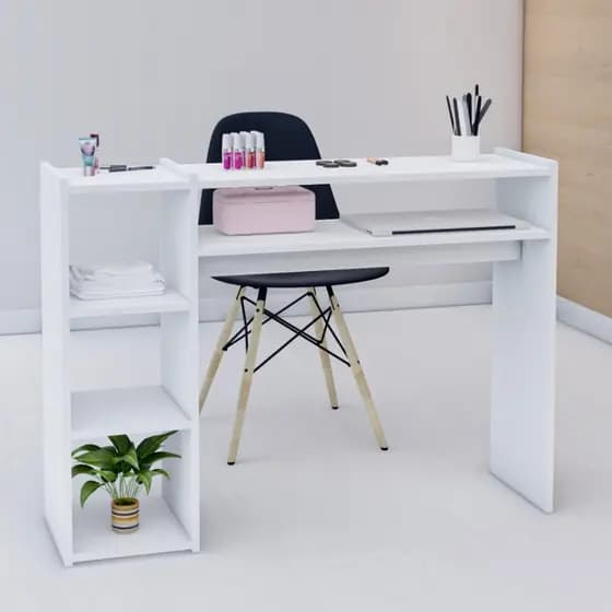 Mesa Manicure Profissional Grande 110 Cm Aparador Unha Gel Pedicure Nail Designer
