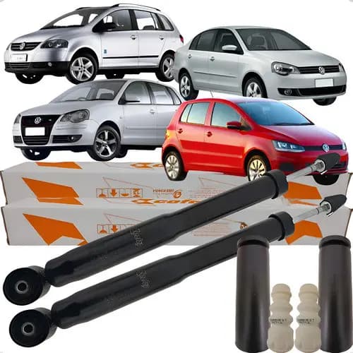 Par Amortecedor Kit Batente Traseiro Cofap Polo Fox Spacefox