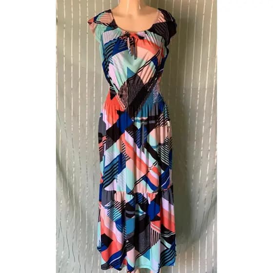 vestido ciganinha longo sem manga