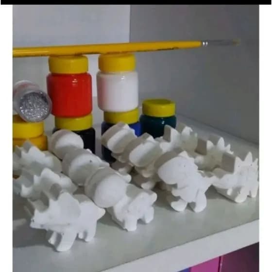 kit dinossauros fofinhos para pintar c/ 20 unidades, lembrança de aniversário, dinossauros .pintura