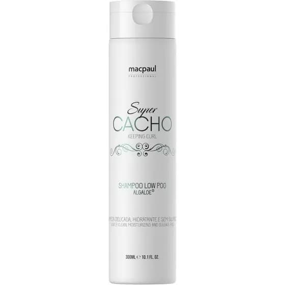 Shampoo Sem Sulfato Limpeza Delicada Linha Super Cacho Low