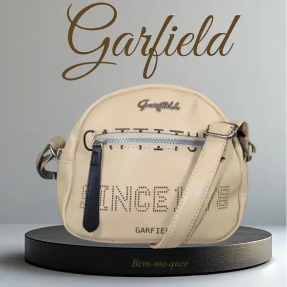 Bolsa Feminina Transversal Garfield Menina Mulher Dia A Dia Presente