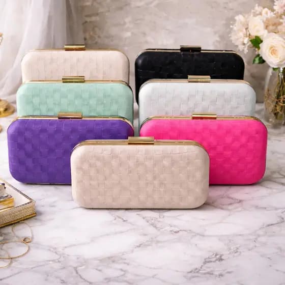 Bolsa Clutch Feminina Festa Luxo com Alça Corrente Elegante Casamento