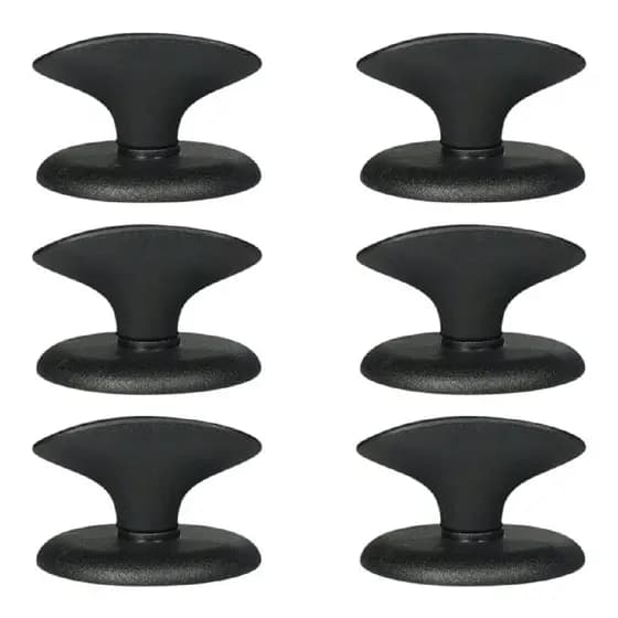 6 Unidades Pegador Tampas Panela Frigideira Caçarola Vidro Cozinha Prático Silicone Utensilio