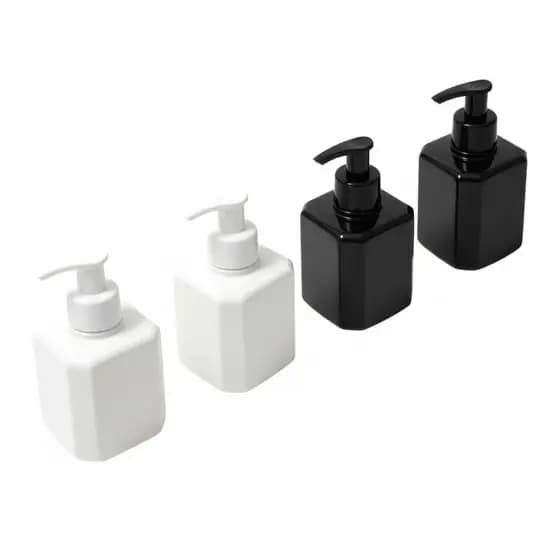 Kit 4 ou 10 Porta Sabonete Líquido Pet Plástico 200ml Com Válvula Pump Saboneteira Shampoo Banheiro
