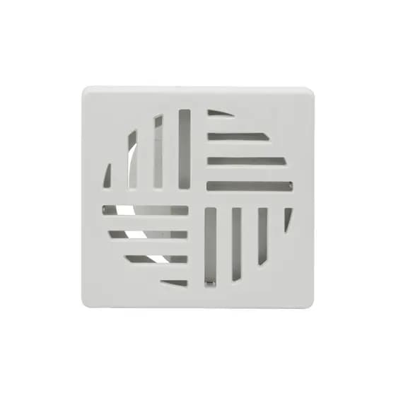 Ralo Automatico Inteligente 10 cm Quadrado ABS Branco Veda Cheiro