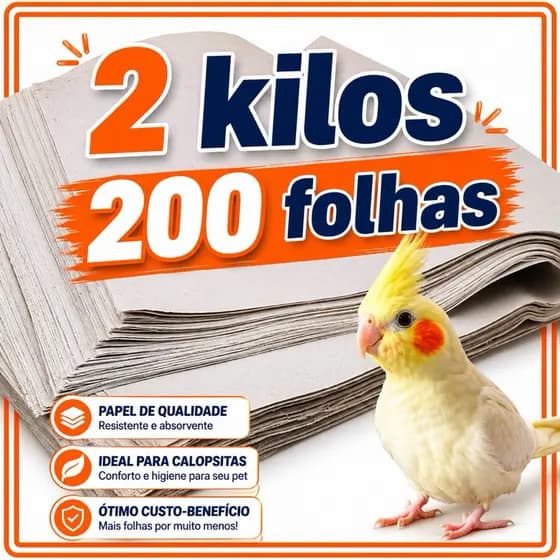 PAPEL PARA GAIOLAS E VIVEIROS DE PÁSSAROS ALTA ABSORÇÃO PROMOÇÃO ENVIO IMEDIATO.