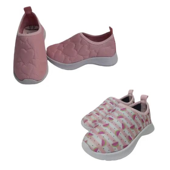 KIT 02 PARES Tênis Feminino Infantil Kit Promoção Leve mais Por Menos Barato