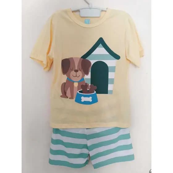 Pijama Infantil Masculino, Tecido 100% algodão