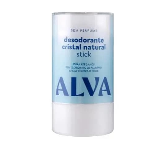 Desodorante Alva Personal Care Stick Cristal Natural 120g Sem Fragrância Eficaz Contra Odor