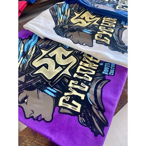 camiseta da Cyclone da Índia Na cor Preto Oversized lançamento primeira linha na promoção