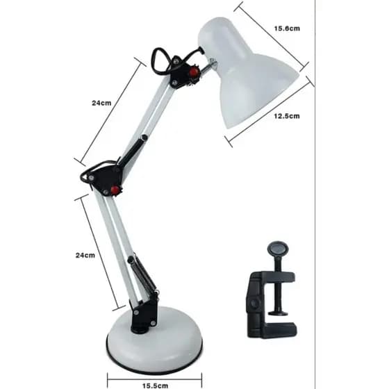 Luminária Articulada De Mesa Abajur E Escritório Pixar Com Base Nail Designer