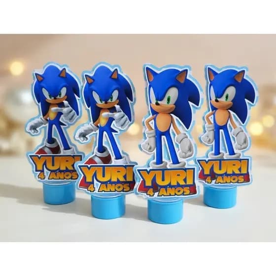 Tubete Personalizado Sonic | Tubete Sonic | Lembrancinha Sonic | Sonic