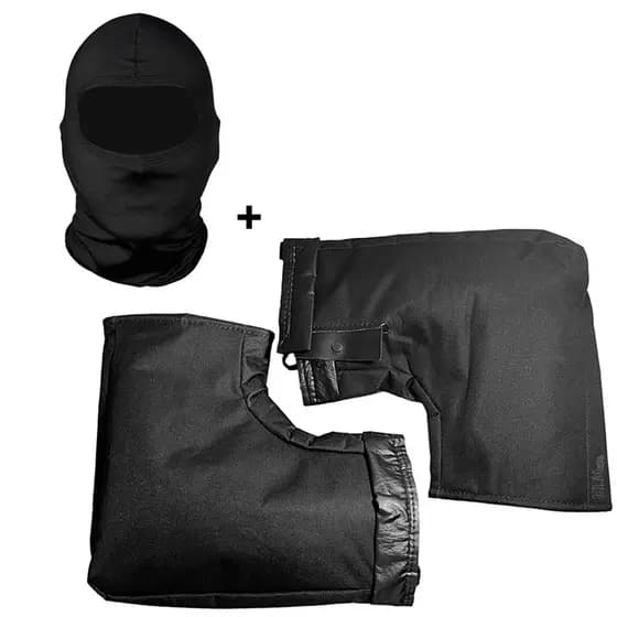 Protetor Luva Guidão Moto Térmica + Balaclava Touca Ninja
