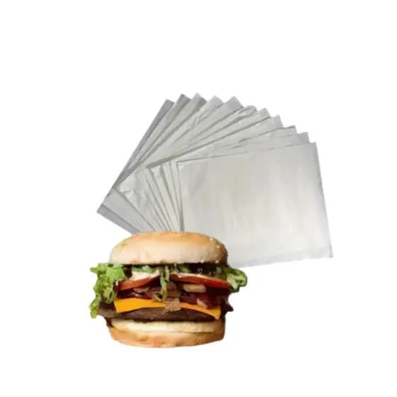 Sacos para Hamburgão Branco 20x20 cm – Embalagem com 500 Unidades
