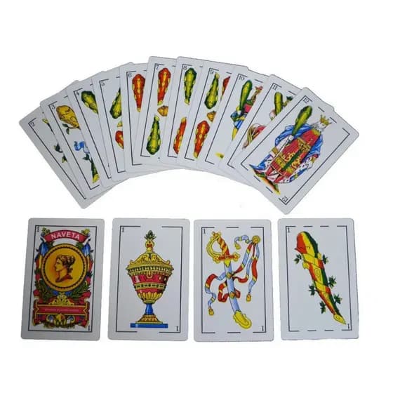 Baralho de Truco Espanhol Clássico Jogo de Cartas Canastra Buraco Pôquer Mus Tute Rummy Pinochle