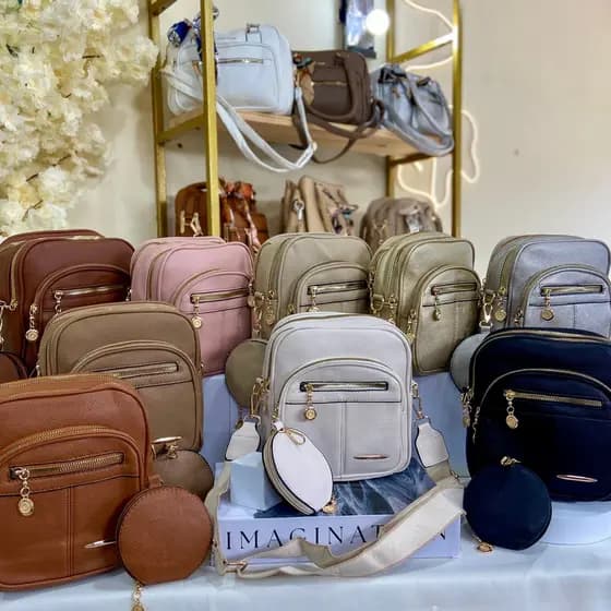 Bolsa Feminina Raphaella Bag Feminina + Porta Moeda Alça Estampada Colorida Transversal Ombro Moda
