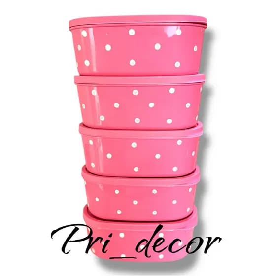 kit potes 1 litro herméticos bolinhas oval poa marmitas cozinha vasilha poa