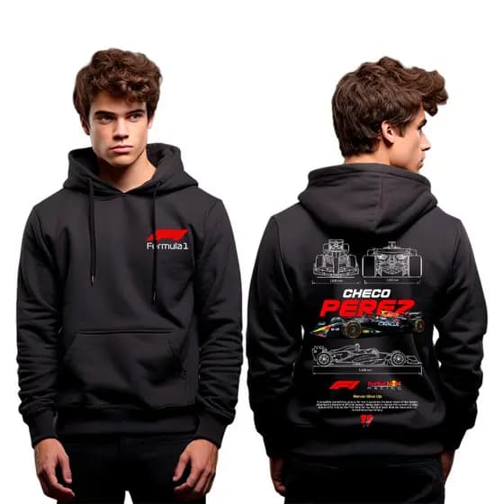Moletom Canguru Unisex Checo Perez Lançamento