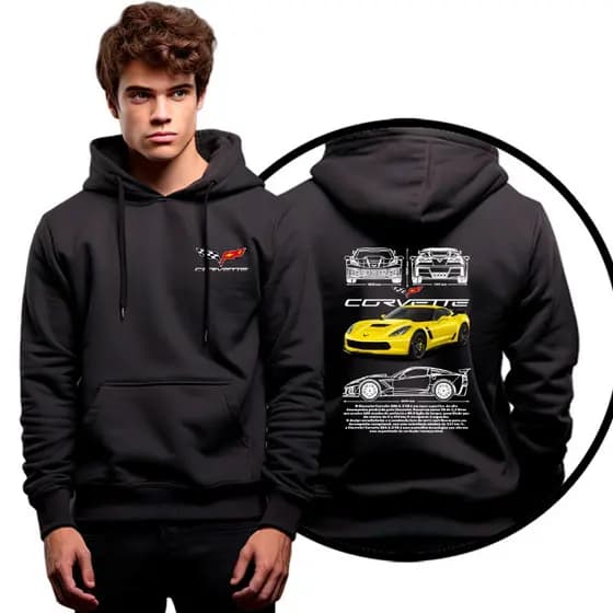 Moletom Casaco De Frio Carro Corvette Z06 6.2 V8 Supercharge