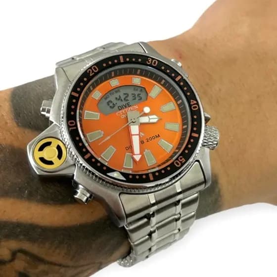 Relogio Aqualand Serie Prata 100% Funcional com Caixa