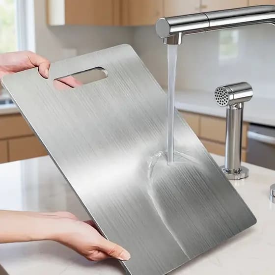 Tábua De Corte Inox Aço 304 Inoxidável Antibacteriana À Prova De Mofo 33cm tábua de cozinha e Restaurante