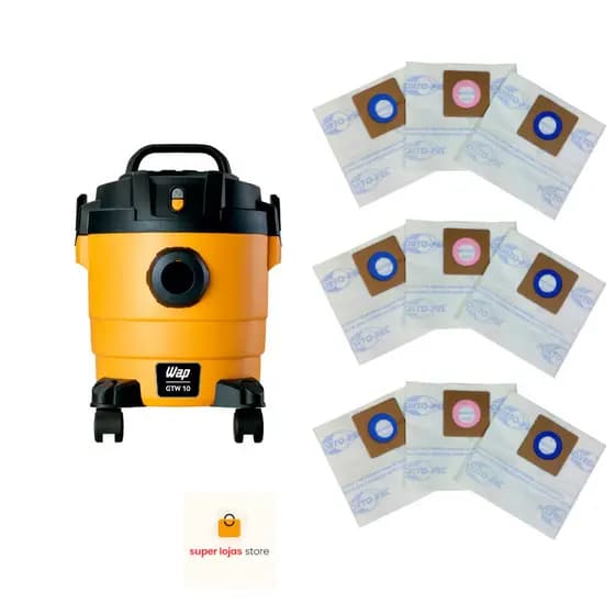 Saco aspirador GTW10 WAP Com 9 Unidades