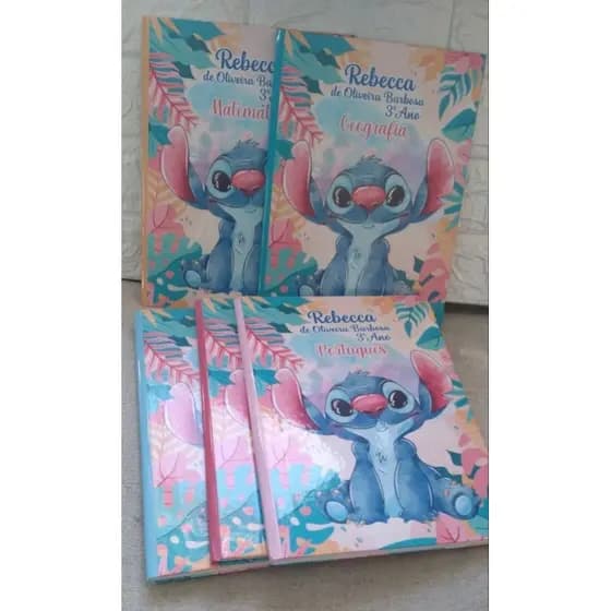 KIT VOLTA AS AULAS - - PERSONALOZADO - CADERNO BROCHURA, AGENDA, CADERNO DESENHO