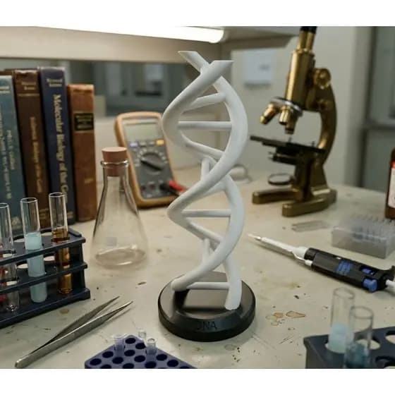 🧬 Miniatura Modelo DNA Decorativo - Design Moderno e Sofisticado
