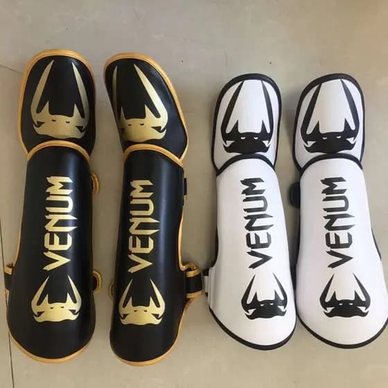 Sanda Leggings Fighting Fighting Crianças Adultas Boxe Fighting Muay Thai Equipamento de Proteção Conjunto de Caneleiras Taekwondo Instep Calf