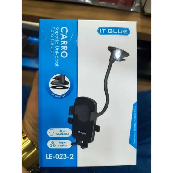Suporte Veicular Celular Articulado 360 It-blue LE-023-2 Ventosa Forte