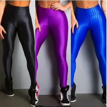 Calça Legging 3D Academia Fitness Cós Alto