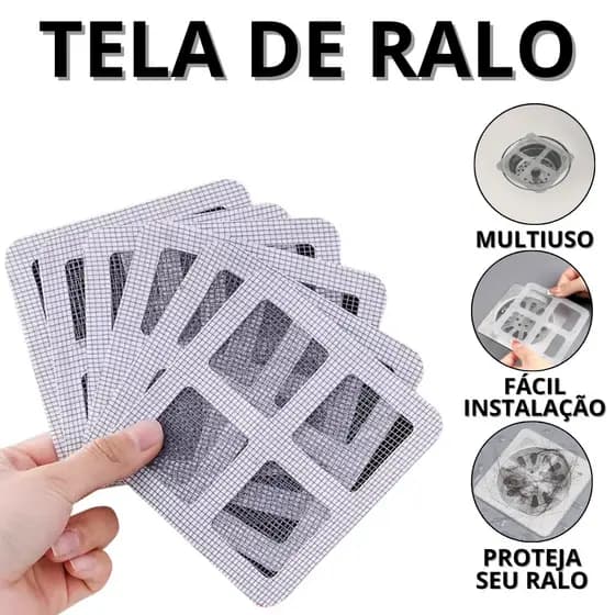 Protetor De Ralo Banheiro Quadrado Tela De Proteção Insetos Rede Protetora Adesiva Telinha